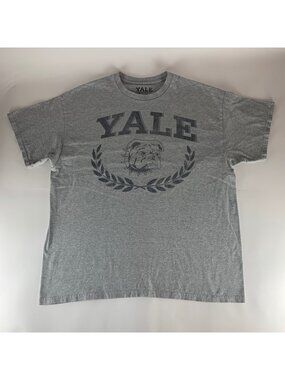Yale Bulldogs NCAA Gray Short Sleeve Crewneck Shirt